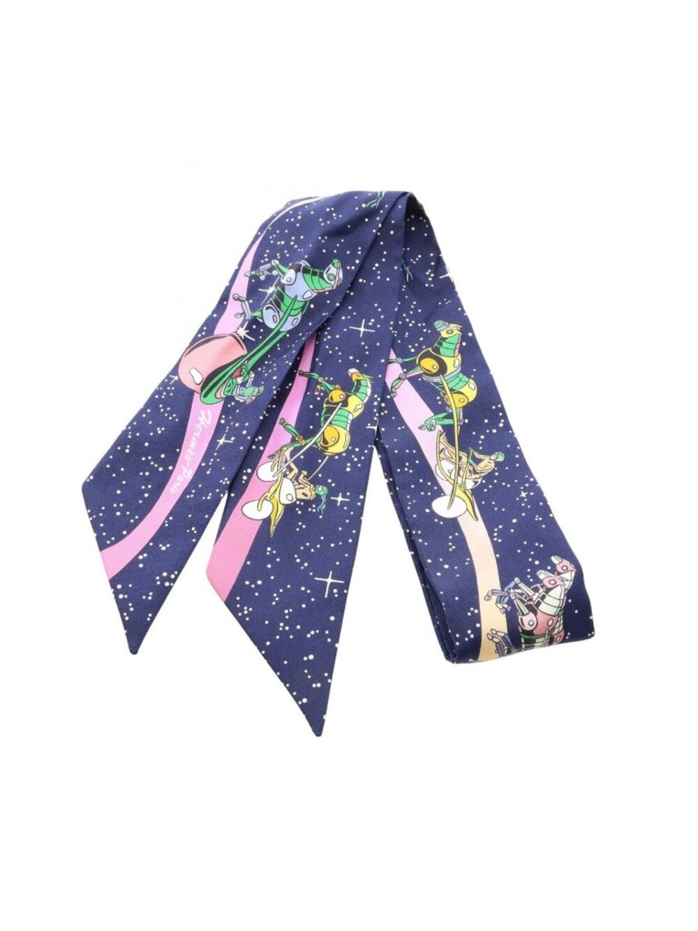 Hermes Scarf Twilly Space Derby Silk